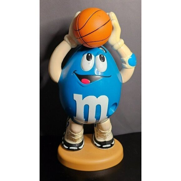 M&M BAsketball Candy Dispencer BLUE Basketball‎ Dispenser - Picture 1 of 4